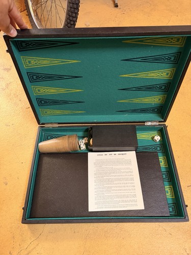 Ancien jeu boîte backgammon - ancien,
