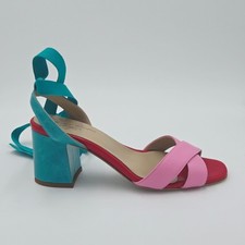 Chaussures Femme Anniel Taille 38 Sandales Rose / Rouge / Vert Daim 167DA