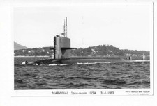 BATEAU MARINE DE GUERRE  SOUS MARIN  NARWHAL  ETATS UNIS  USA