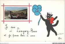 AKZP6-0561-54 - je suis a LONGWY-BAS et je pense bien a vous CHAT RENE