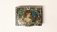 Ancien Vesta Pyrogène tôle lithographiée Boîte cachous Art Nouveau XXe siècle