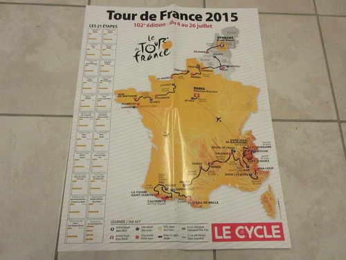 Cyclisme carte tour - de, france