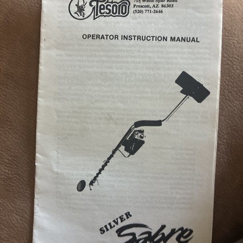 Tesoro silver sabre manual - silver,