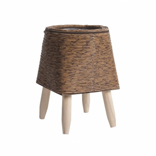 Cache pot rotin tressé - rotin,