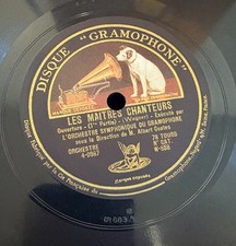 ALBERT COATES / WAGNER  Die meistersinger overture  / DISQUE GRAMOPHONE W-858