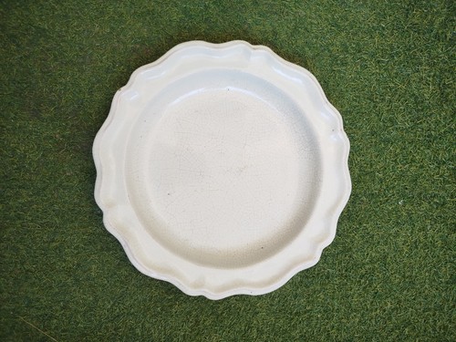 Plat faïence blanche - plat,