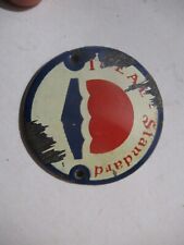 Plaque émaillée ancienne sur cuivre Bombée " IDEAL STANDARD "