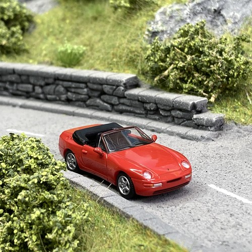 Porsche 968 cabriolet rouge - porsche,