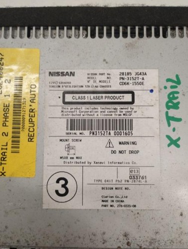 Autoradio origine nissan - autoradio,