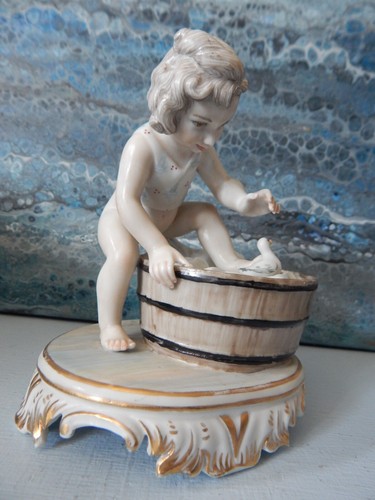 Sculpture enfant bain canard