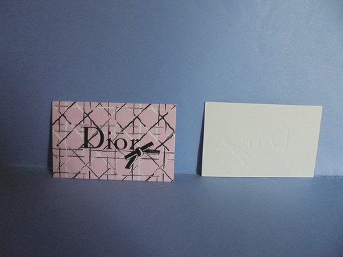 Dior carte publicitaire - , "