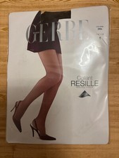 GERBE Collant ( Vintage )   RESILLE fine   Taille 1   Coloris OPERA   Neuf
