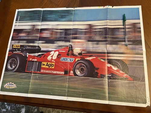 Poster raro ferrari arnoux - f1,