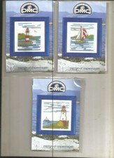 KIT BRODERIE DMC - ENSEMBLE MER  POINTS COMPTES + EXPLICATION + FOURNITURES