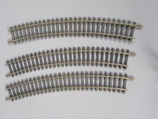 D346 Lot 3 Rails Courbe 28 traverses Jouet du Chemin de Fer Ho 1/87