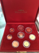 MONACO Euro 2001 MAGNIFIQUE COFFRET  Belle épreuve /Proof Monaco année 2001.