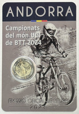 ANDORRE - 2 Euro Commémorative 2024 (Championnats du monde de VTT) Qualité : BU