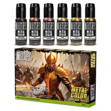 Set Peintures Metalliques- Or-