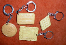 Porte-clés lot x 4 Biscuit