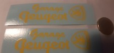 decalcomanie decals  déco peugeot garage 1/18