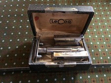 rasoir LE COQ adjustable LICENCE PALMER ancien antique razor collector vintage