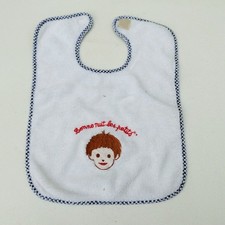 Bavoir bonne nuit les petits, nounours, nicolas, ORTF