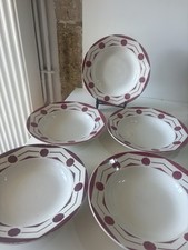 5 assiettes creuses DIGOIN
