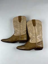 Santiag boot vintage made in mexico clamex botas 90s botte beige