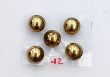 5 BOUTON UNIFORME ANCIEN MILITAIRE – ANGLAIS ALLEMAND BELGE ? DEMI BOULE  D:14mm