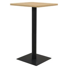 Table de Bistro Cendre Foncé 78,5x78,5x107 cm Acier Dîner Intérieur vidaXL