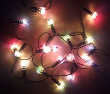 Guirlande Électrique Lumineuse Noël Ancienne 20 Lampes couleur clignotante 28