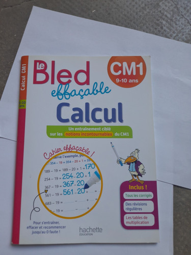 Bled effaçable calcul cm1 - bled,