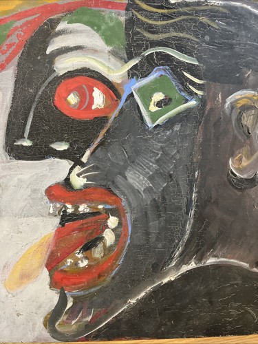 Tableau peinture huile sur - &,