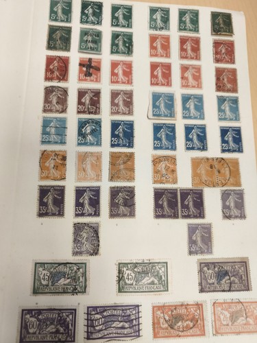 Timbres france semeuse - france,