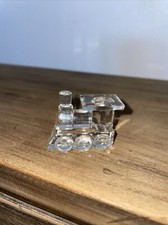 Ancien Sujet En Cristal , Train, Locomotive ? décoration , collection vitrine