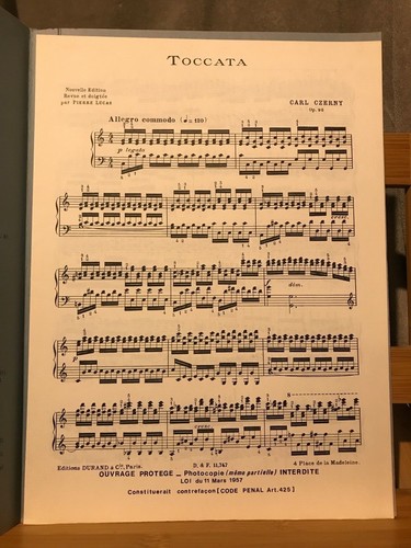 Carl czerny toccata - czerny, piano