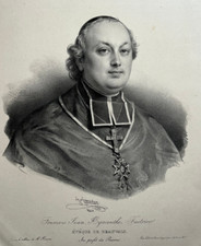 FRANCOIS JEAN HYACINTHE FEUTRIER Portrait LITHOGRAPHIE Hersent GREVEDON XIX°