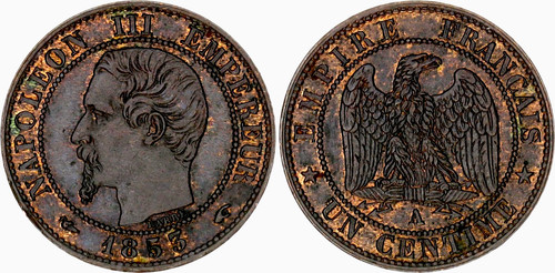 Coin france centime 1853 - france, a