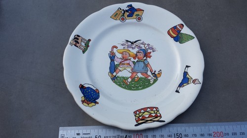 Ancienne assiette dessert - , à