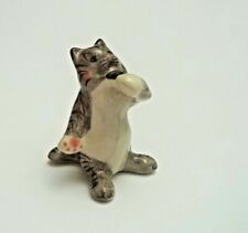 chat chanteur miniature en porcelaine,collection, cat, kat, poes  G-tp11-11