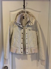 H & M women fashion jacket winter size 2 White