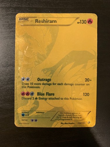 Carte pokémon reshiram - carte,