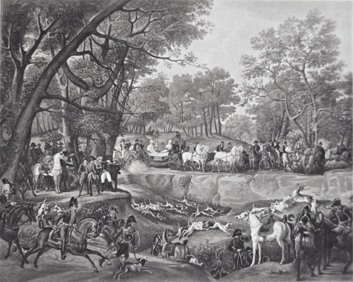 Engraving 1899 hunting - -, 1899: