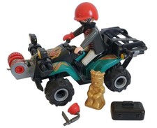 Playmobil City Action 6879 Quad Treuil Moteur Friction Bandit Figurine TBE