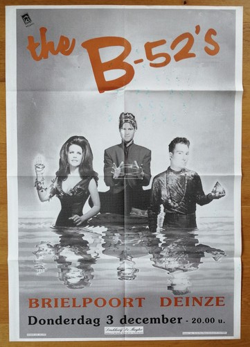 The affiche concert - b-52's,