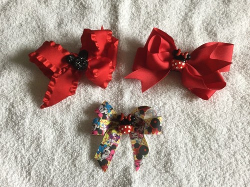 Handmade hair bows clips - handmade,