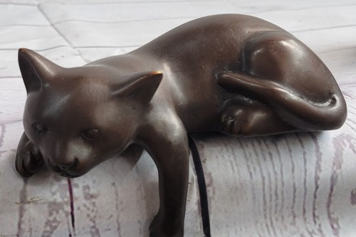Art déco lion signée bronze - lion,