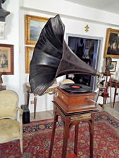 Gramophone Monarque Cie Française du gramophone Bel état vers 1910 - Fonctionnel
