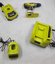 Lot De 4 Outils Sans Fil Ryobi - Perceuse/Visseuse RCD1802, Utilisé, En Bon État