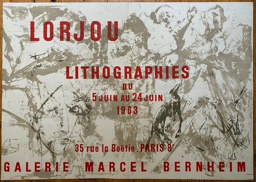 Lithographies lorjou 1963 - lorjou,